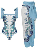 Floral Printed One-Piece Swimsuit by SIENA