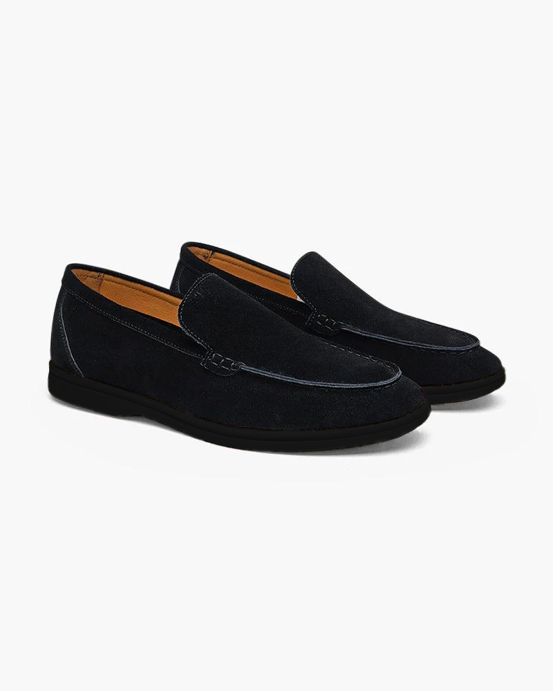 Suede Loafers Black Soles