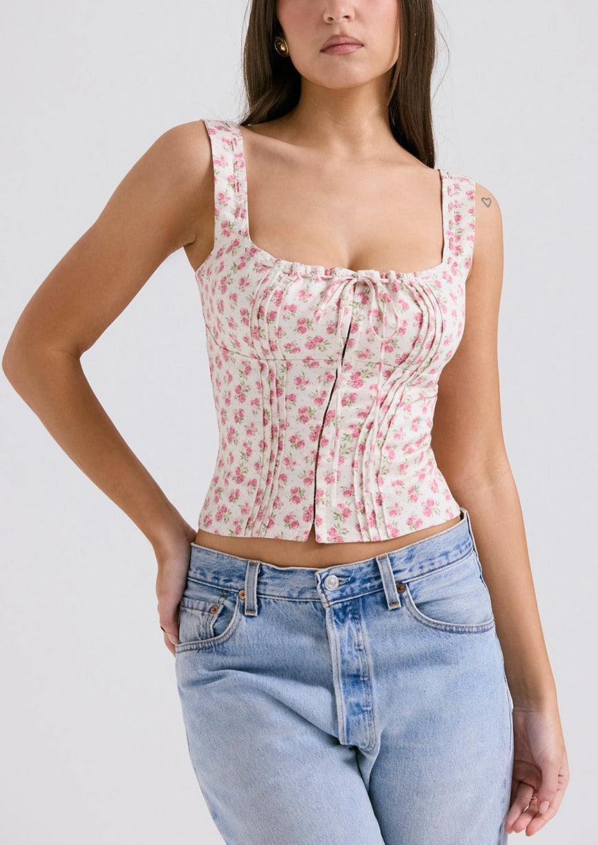 Daniela Floral Crop Top by SIENA