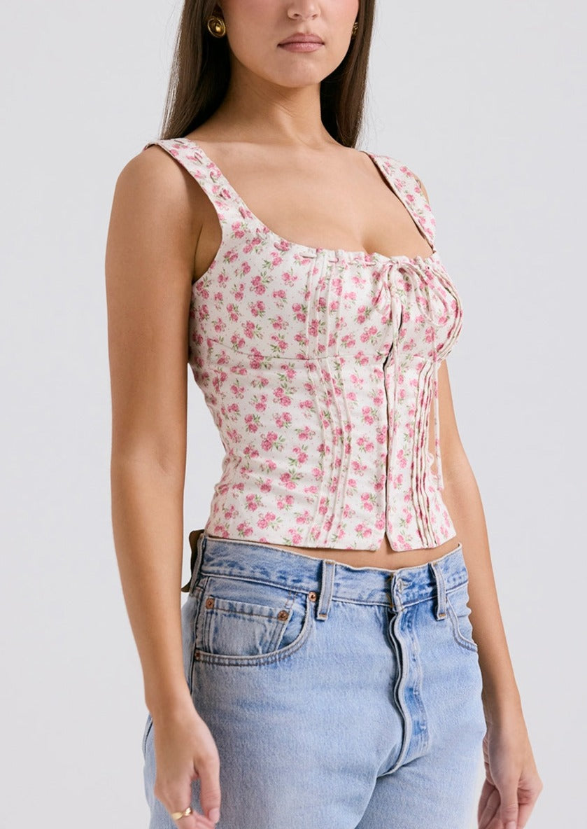 Daniela Floral Crop Top by SIENA - image 3
