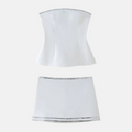 Conjunto Strapless Mini Skirt Set by SIENA