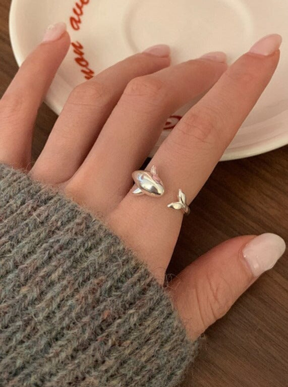 Dolphin Silver Ring by SIENA