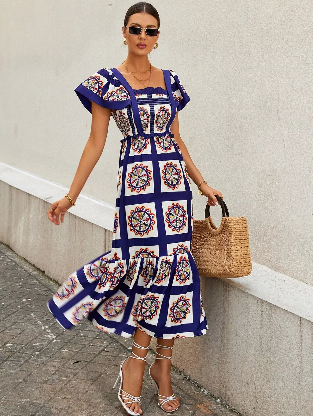 Patchwork Maxi Dress by SIENA