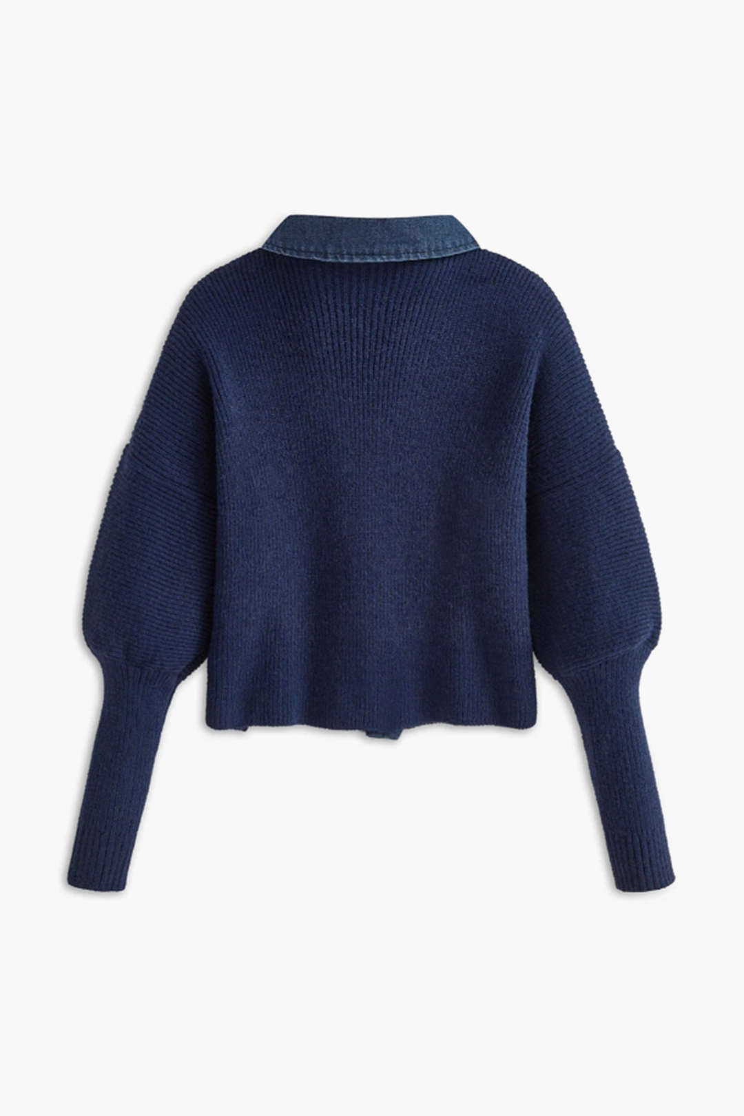 Denim Buttoned Knit Top by SIENA - image 2
