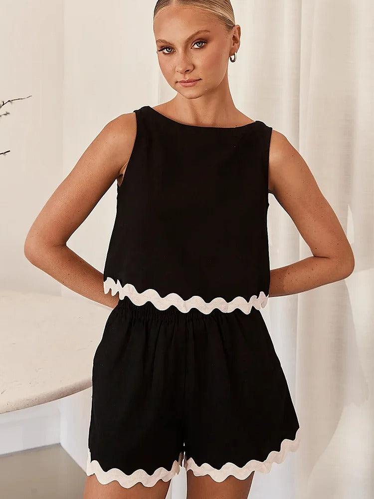 Camila Linen Matching Set by SIENA