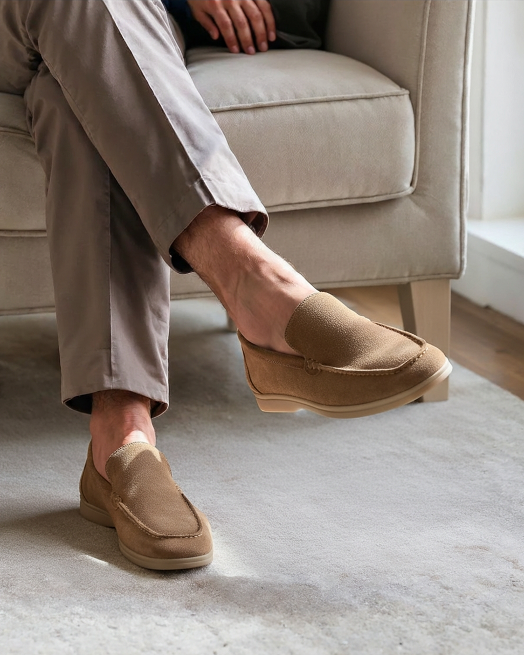 Suede Loafers