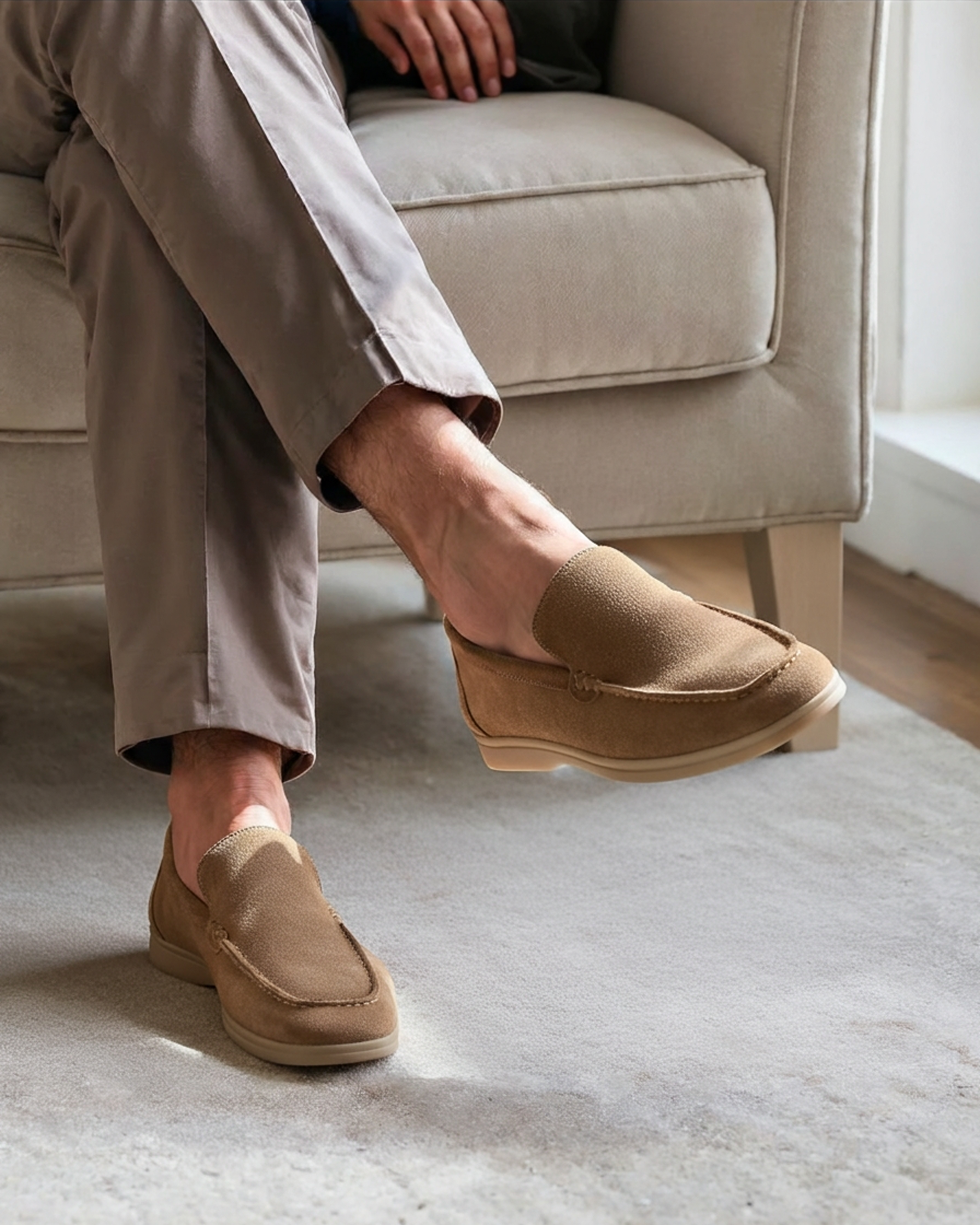 Suede Loafers
