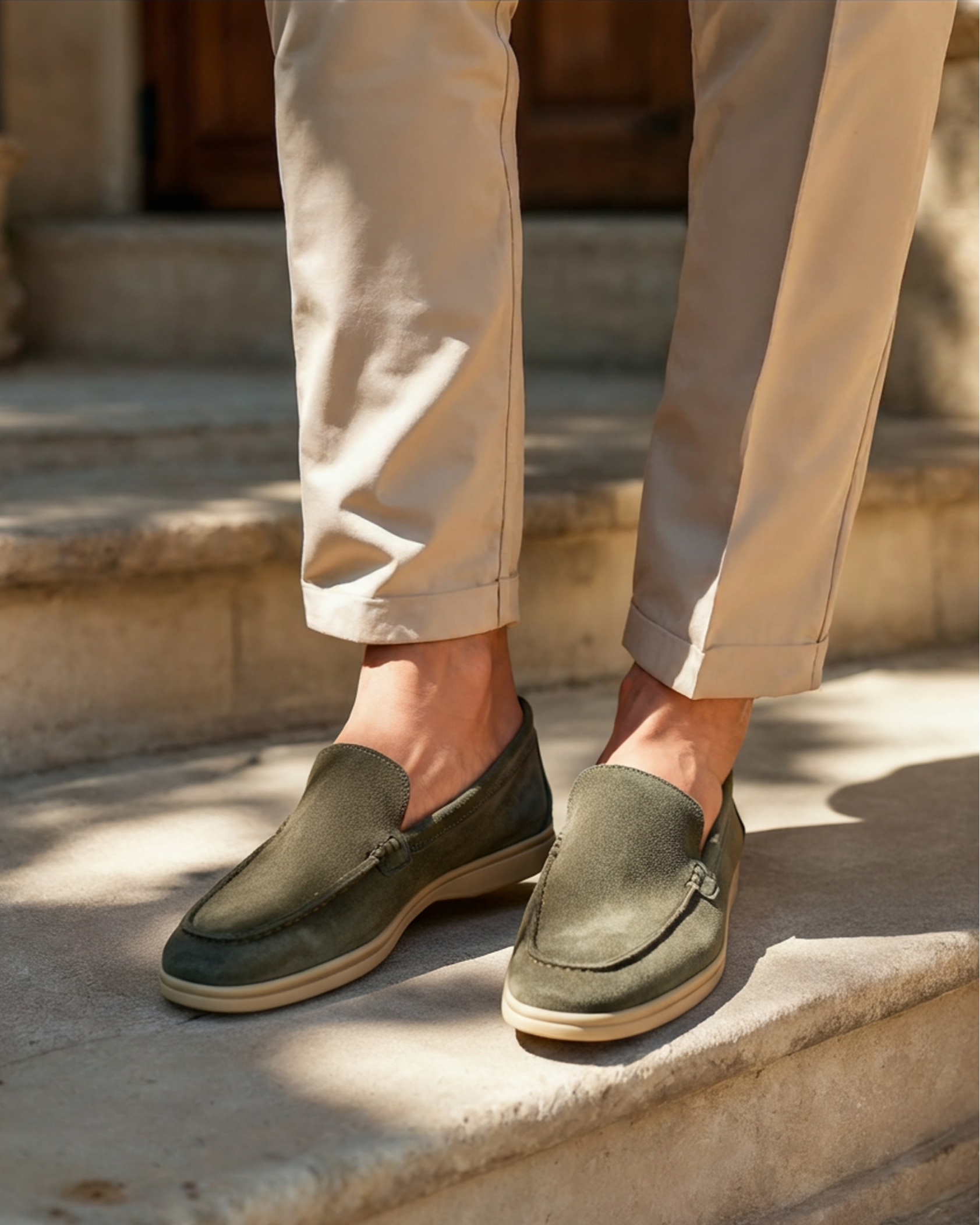 Suede Loafers