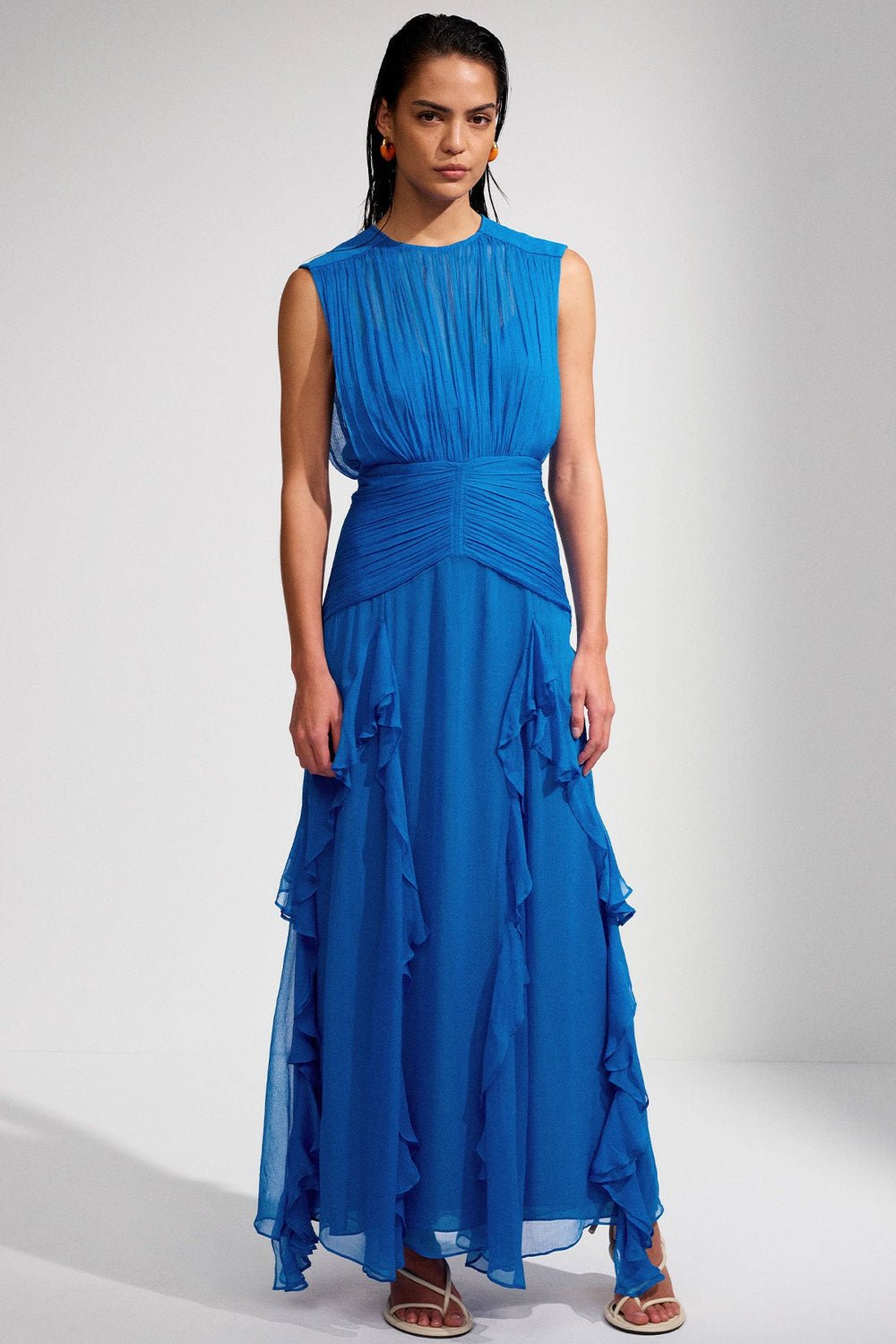 Eileen Pleated Mini Dress by SIENA