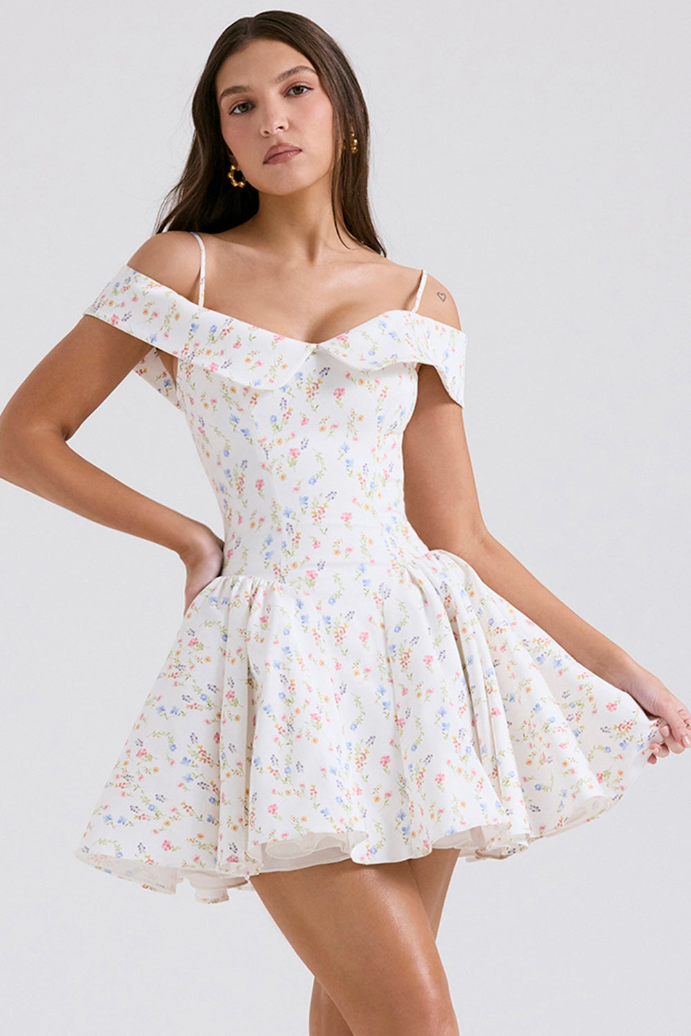 Elida Floral Mini Dress by SIENA