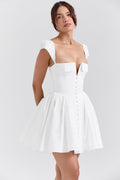 Jasmine Satin Mini Dress by SIENA - image 3