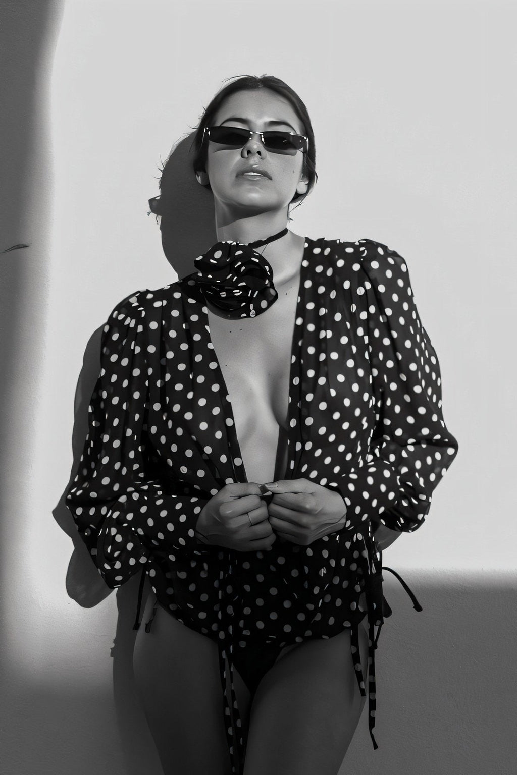 Puantiyeli Floral Shirt by SIENA
