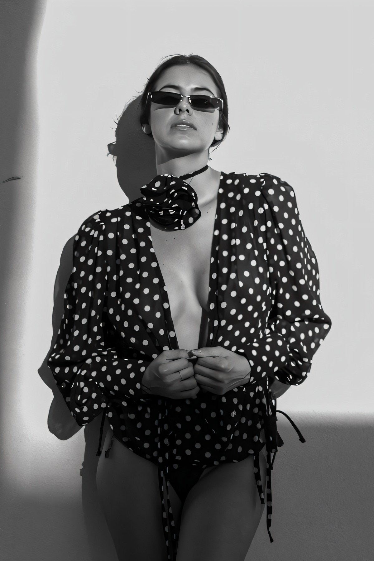 Puantiyeli Floral Shirt by SIENA