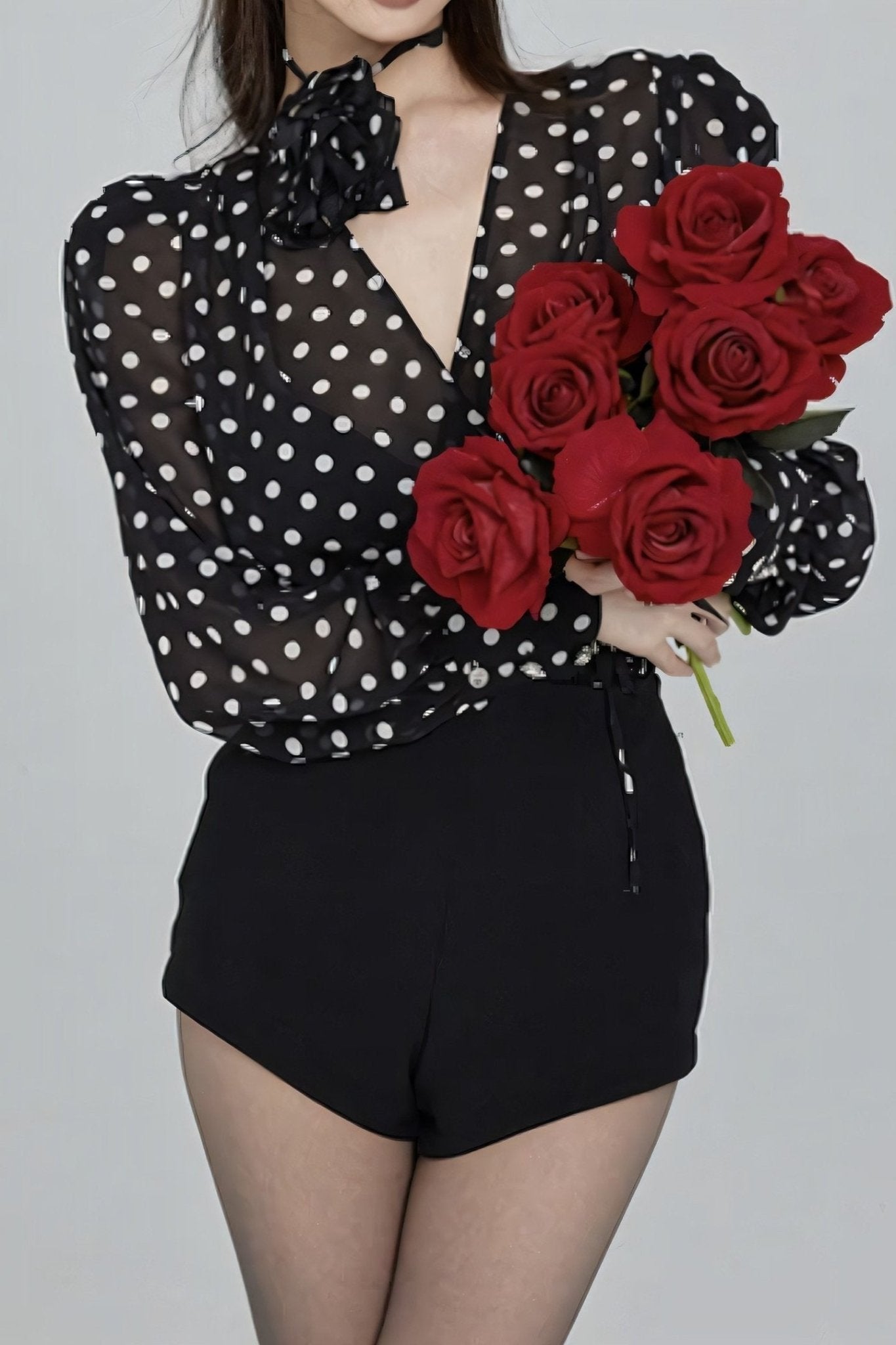 Puantiyeli Floral Shirt by SIENA - image 5