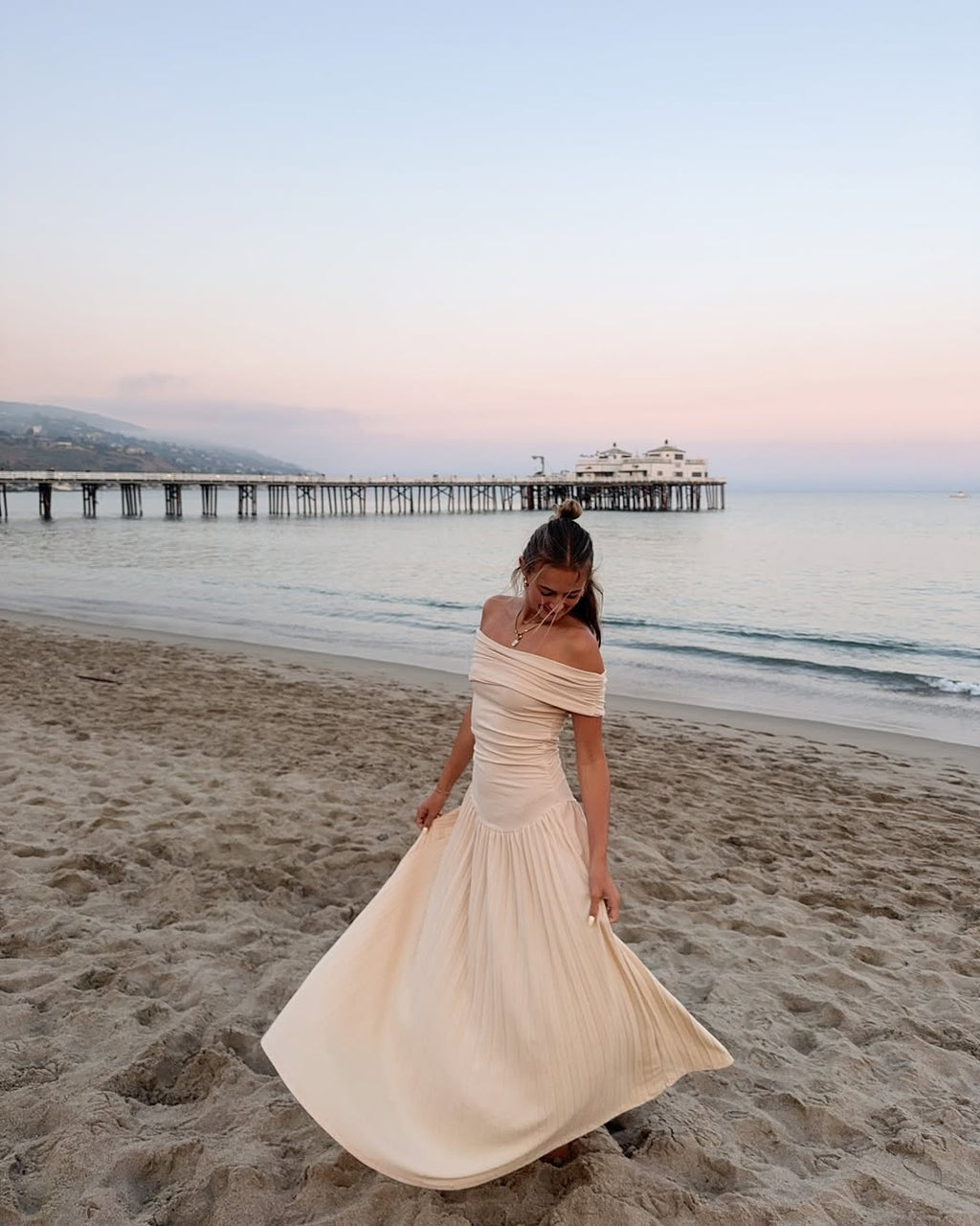 Solene Pleated Maxi Dress by SIENA - image 4