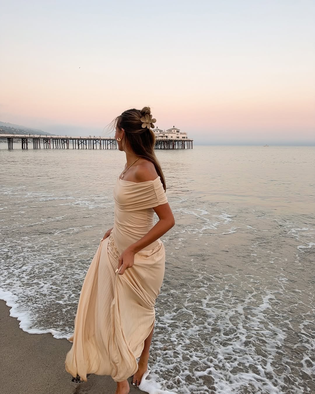 Solene Pleated Maxi Dress by SIENA - image 5