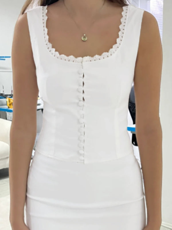 Elegant Lace Vest Top by SIENA - image 2