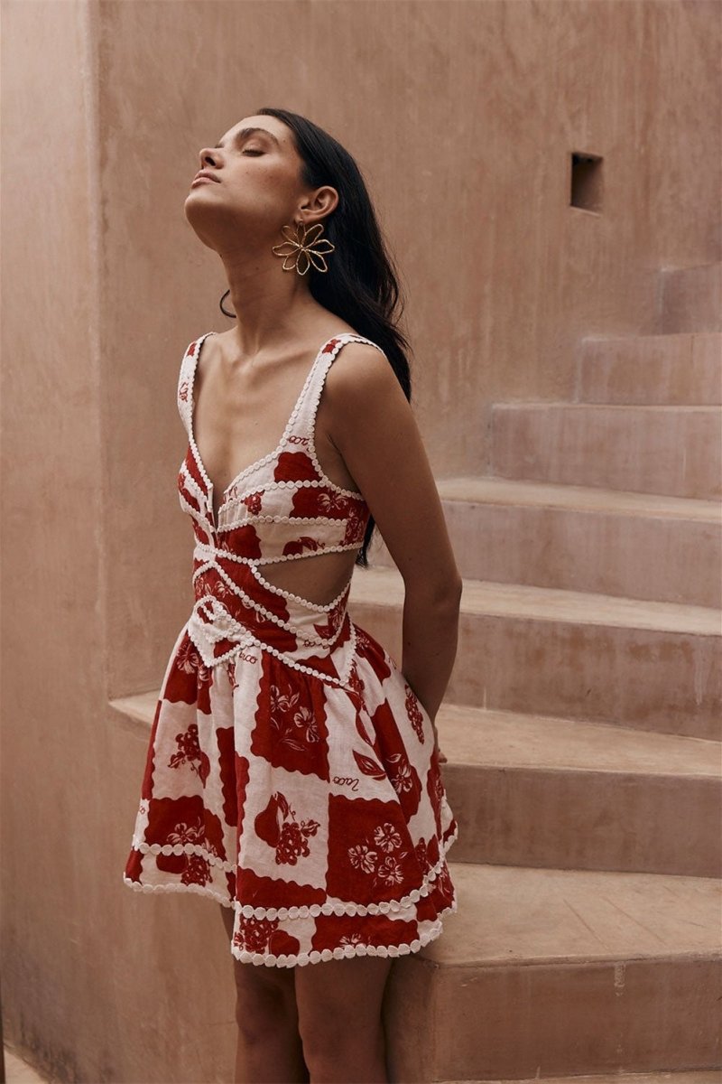 Leila Printed Mini Dress by SIENA - image 4