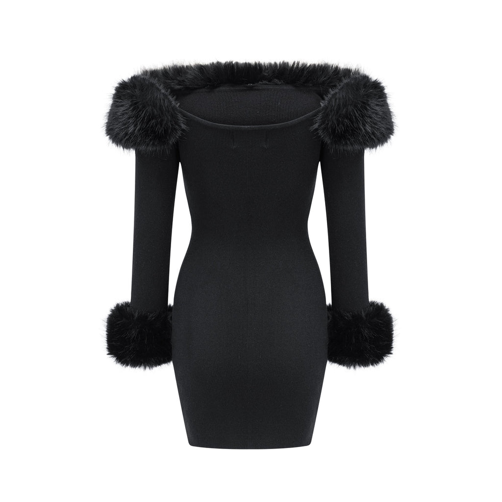Madeleine Faux Fur Mini Dress by SIENA - image 8