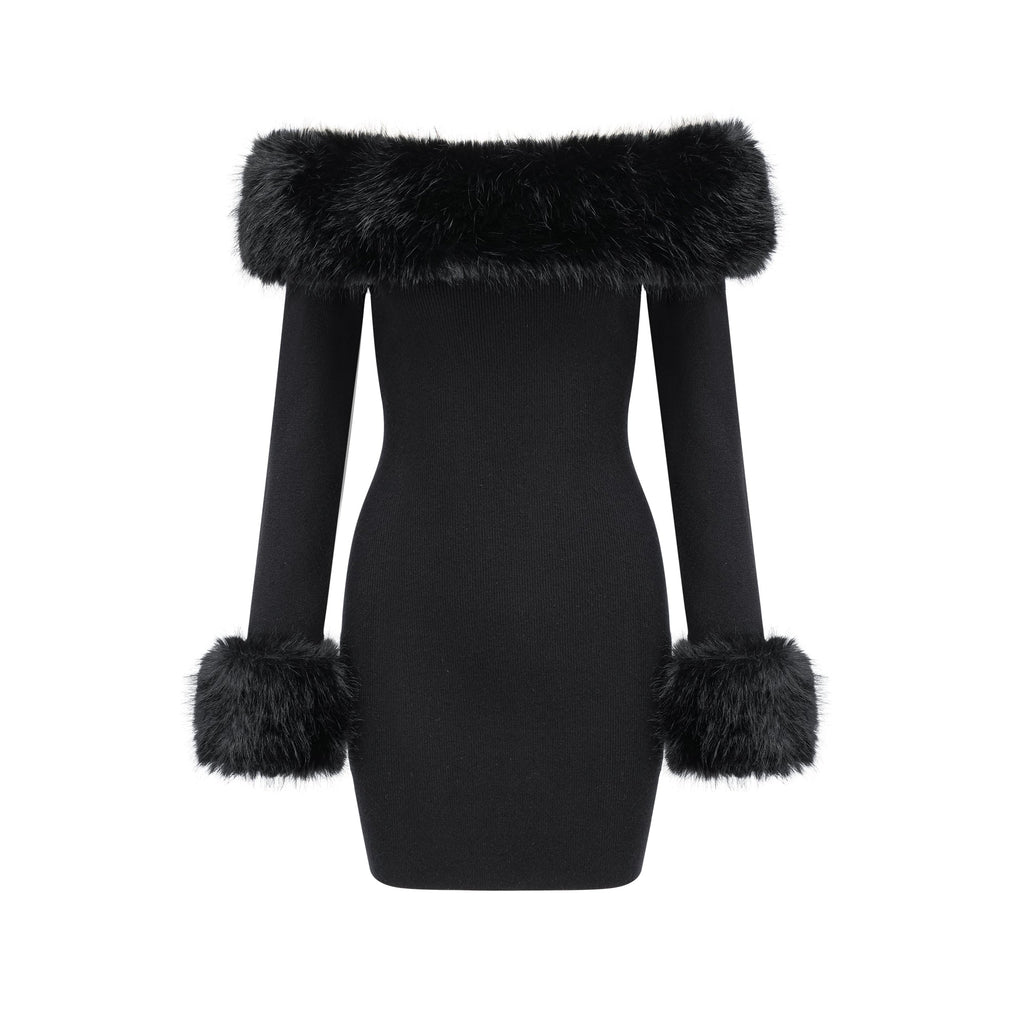 Madeleine Faux Fur Mini Dress by SIENA - image 2