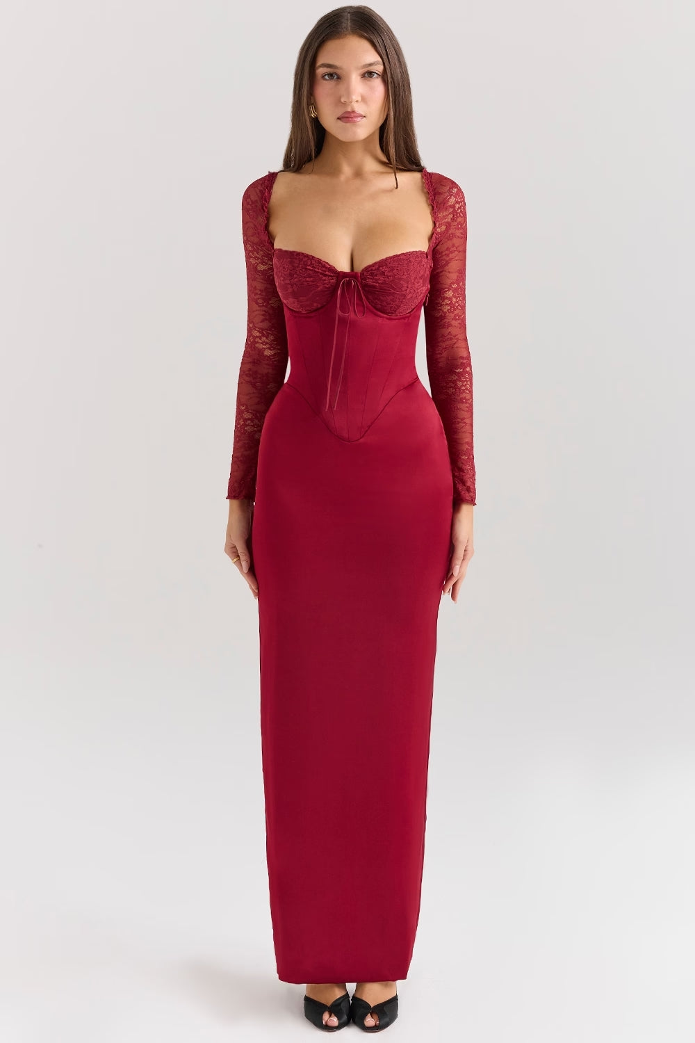 Flarance Satin Lace Dress by SIENA - image 5
