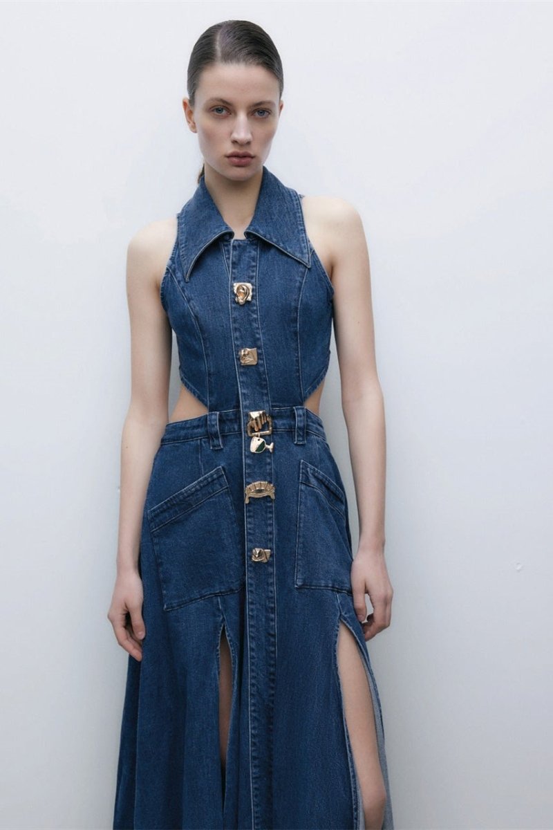 Regina Buttoned Mini Dress by SIENA - image 5