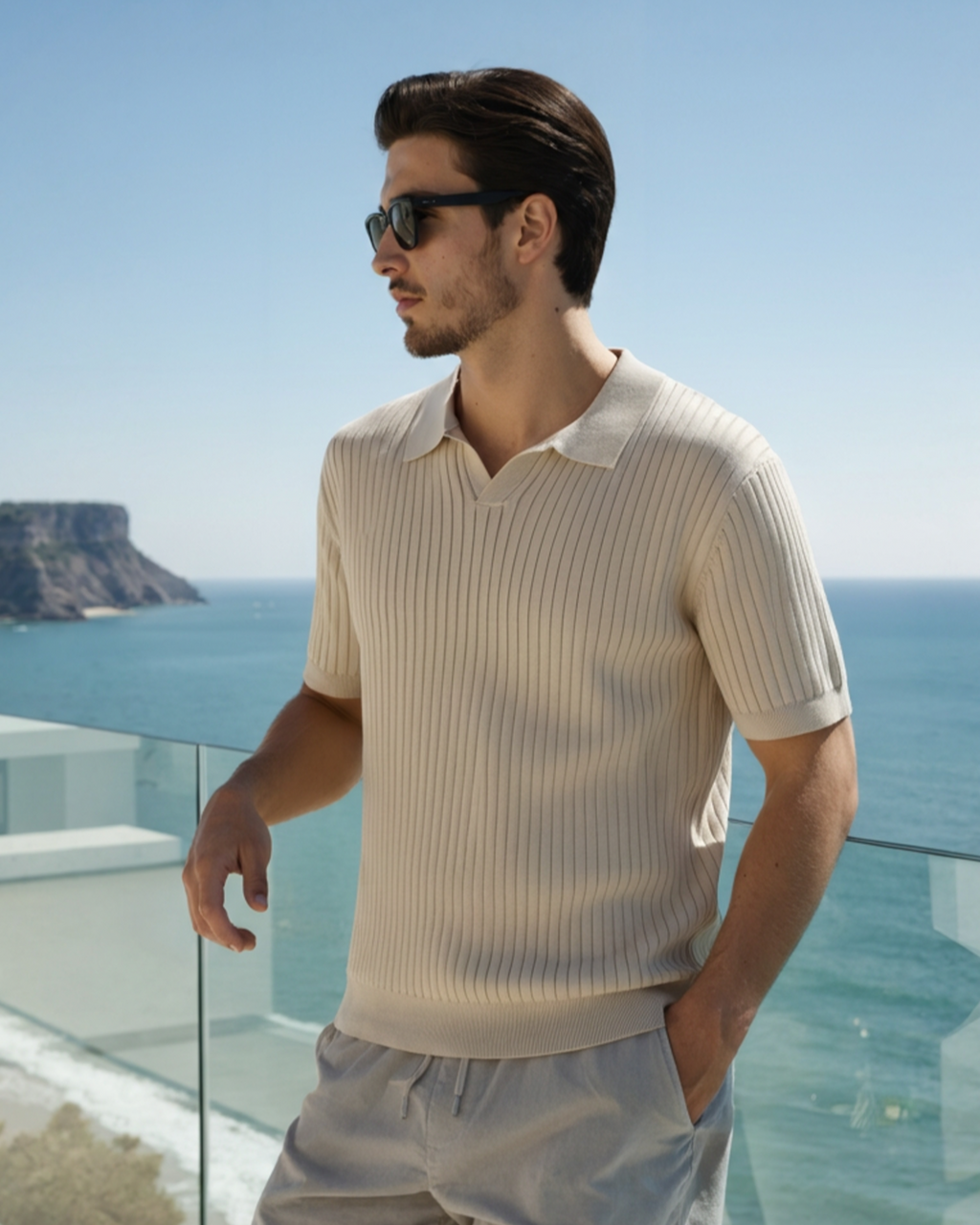 Ribbed Polo