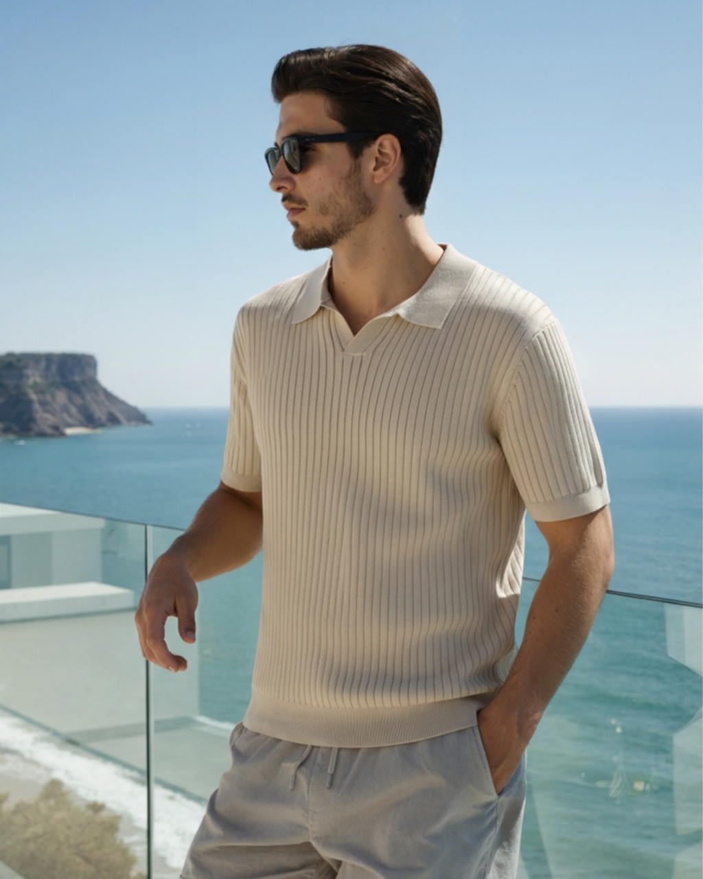 Ribbed Polo
