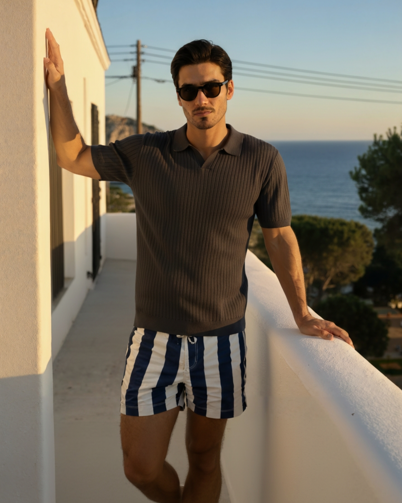 Ribbed Polo