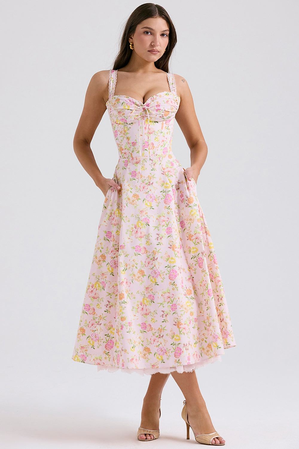 Dahlia Floral Midi Dress by SIENA - image 2