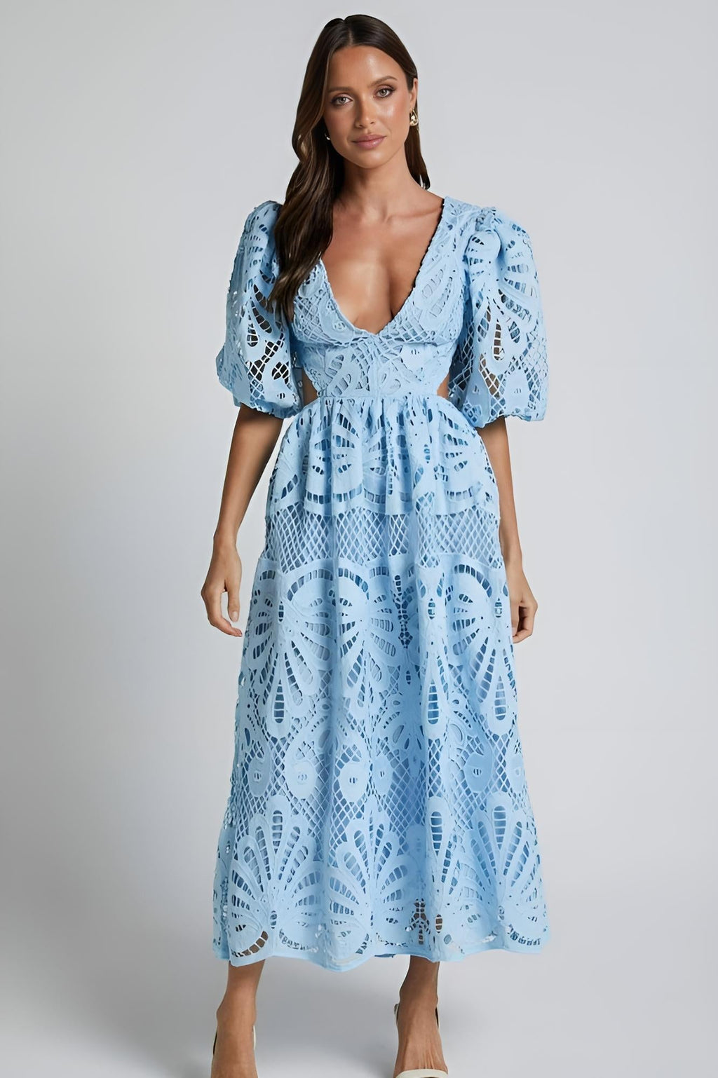Sandra Buttoned Lace Dress by SIENA - image 10