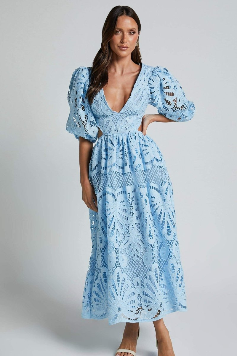 Sandra Buttoned Lace Dress by SIENA - image 11