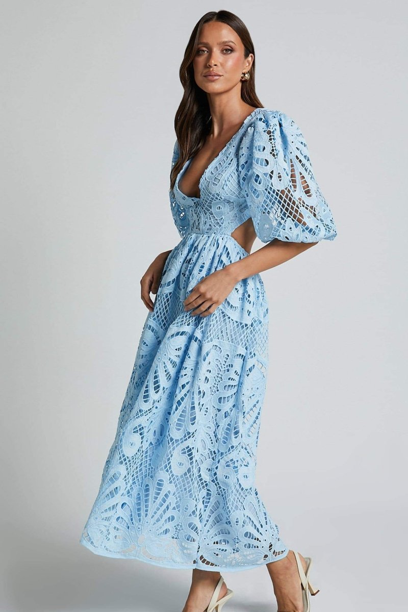 Sandra Buttoned Lace Dress by SIENA - image 12