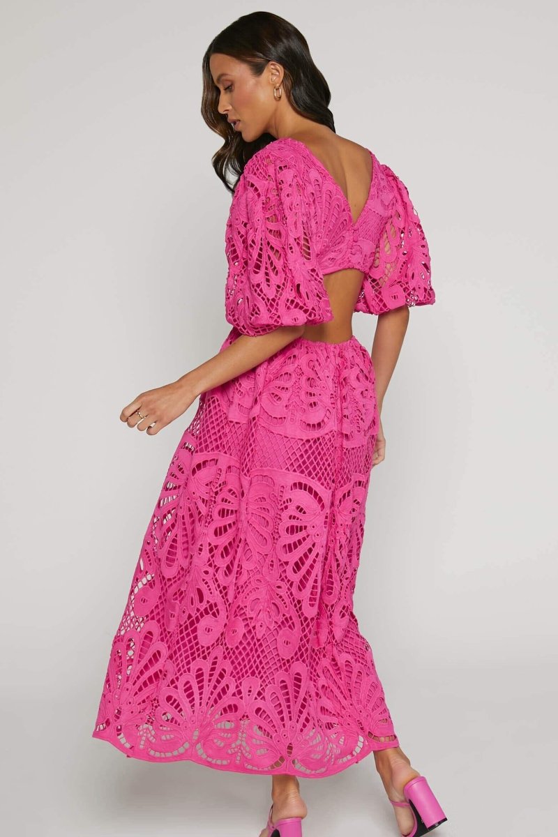 Sandra Buttoned Lace Dress by SIENA - image 9
