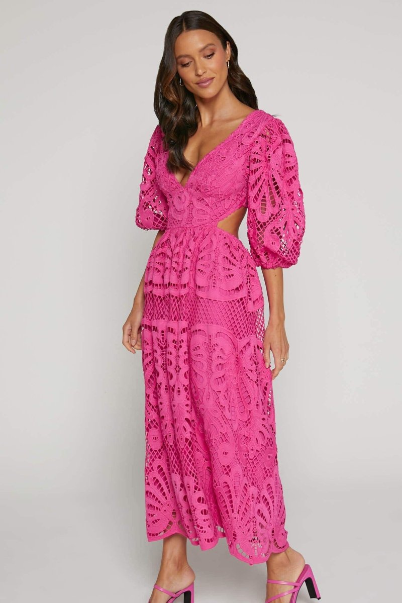 Sandra Buttoned Lace Dress by SIENA - image 7