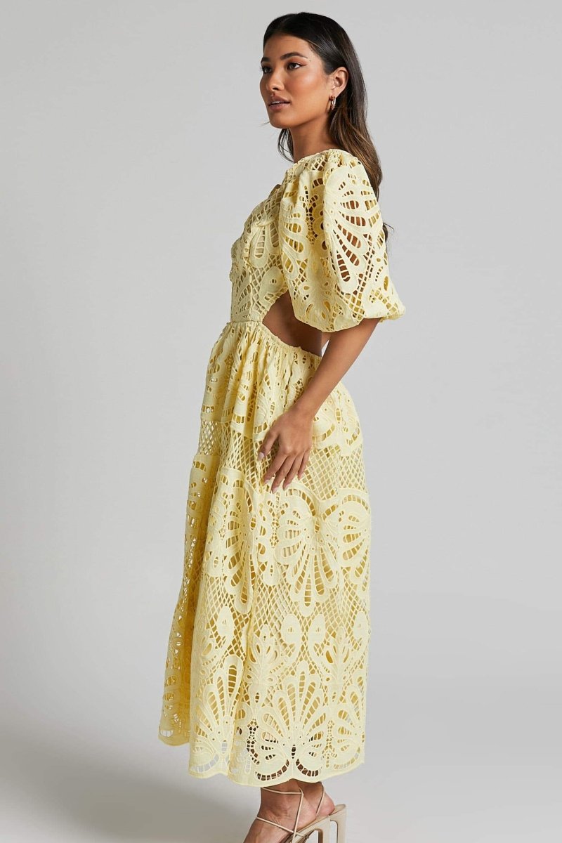 Sandra Buttoned Lace Dress by SIENA - image 4