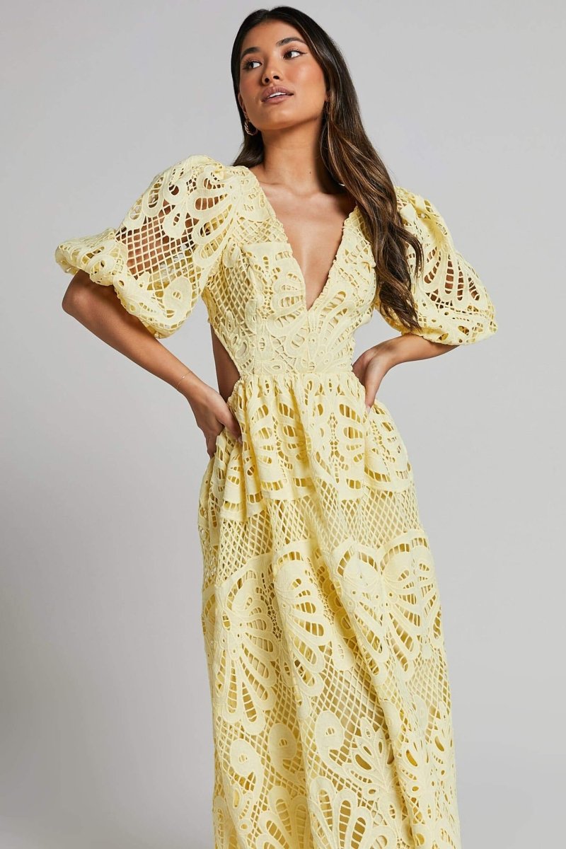 Sandra Buttoned Lace Dress by SIENA - image 2