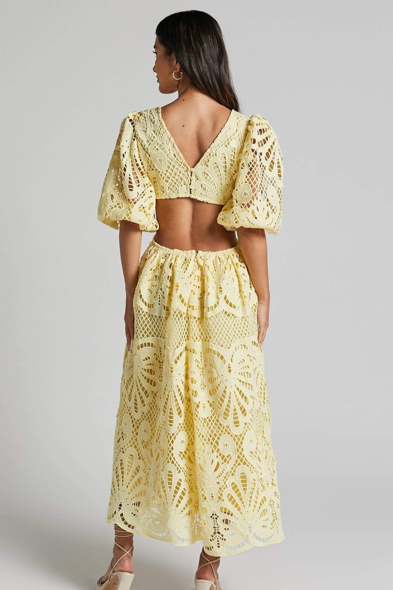 Sandra Buttoned Lace Dress by SIENA - image 5