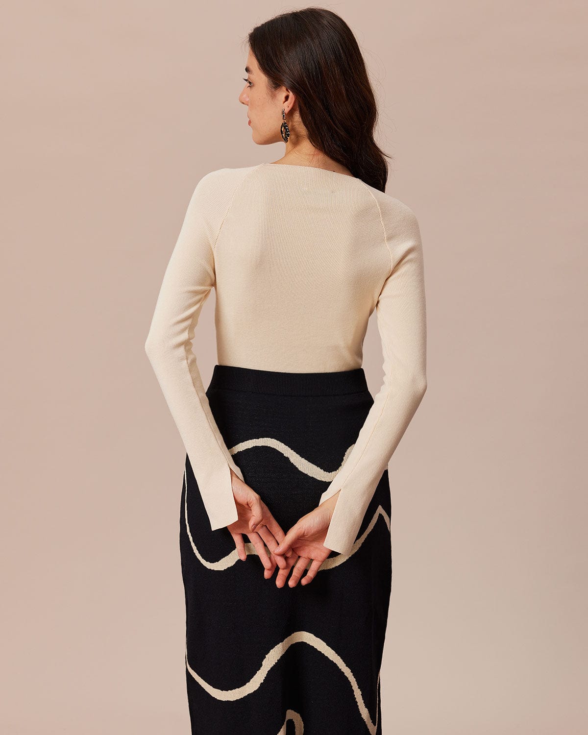 Bej Bow Knit Top by SIENA - image 5