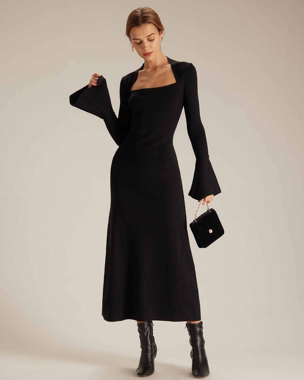 Siyah Midi Dress by SIENA