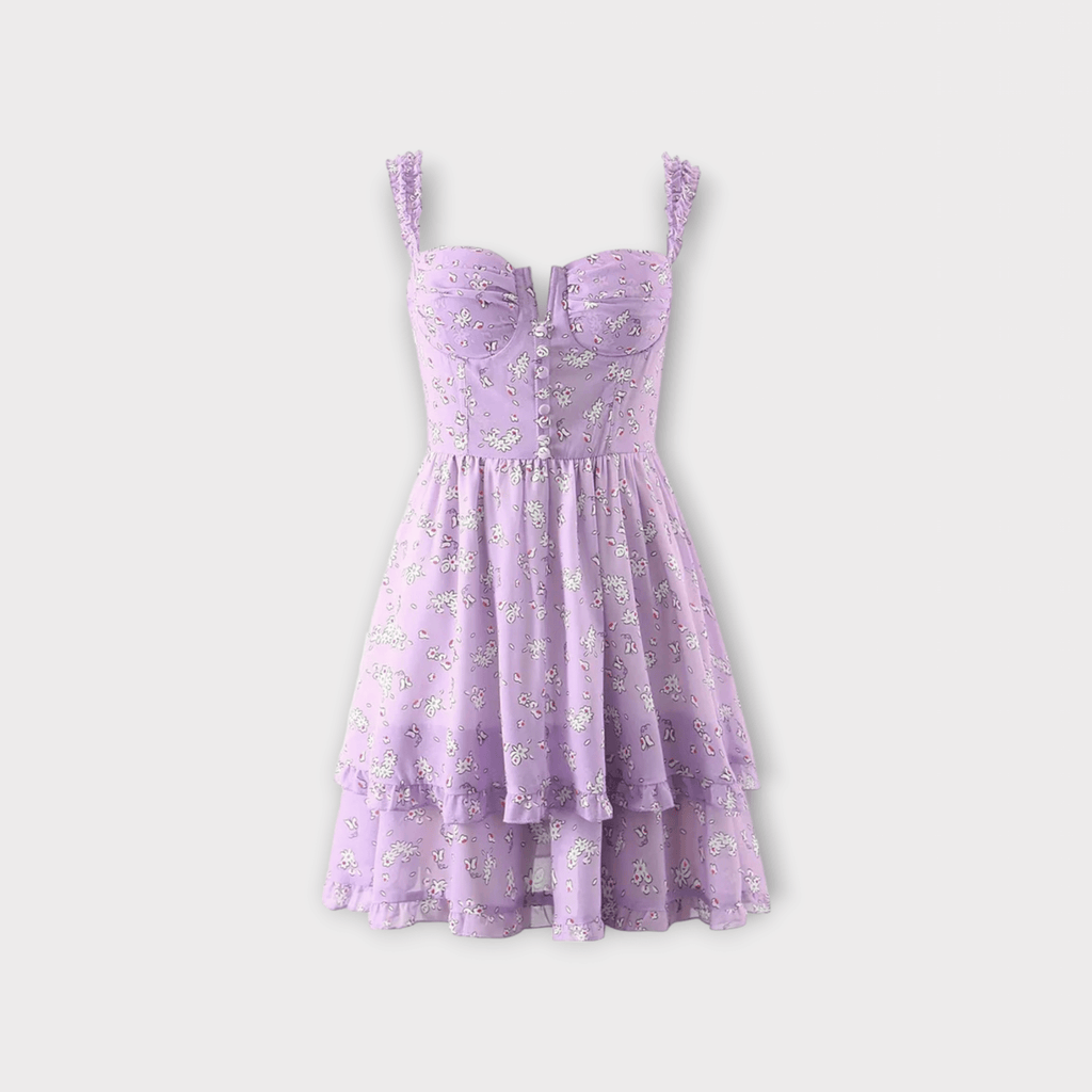 Lilac Floral Dress by SIENA