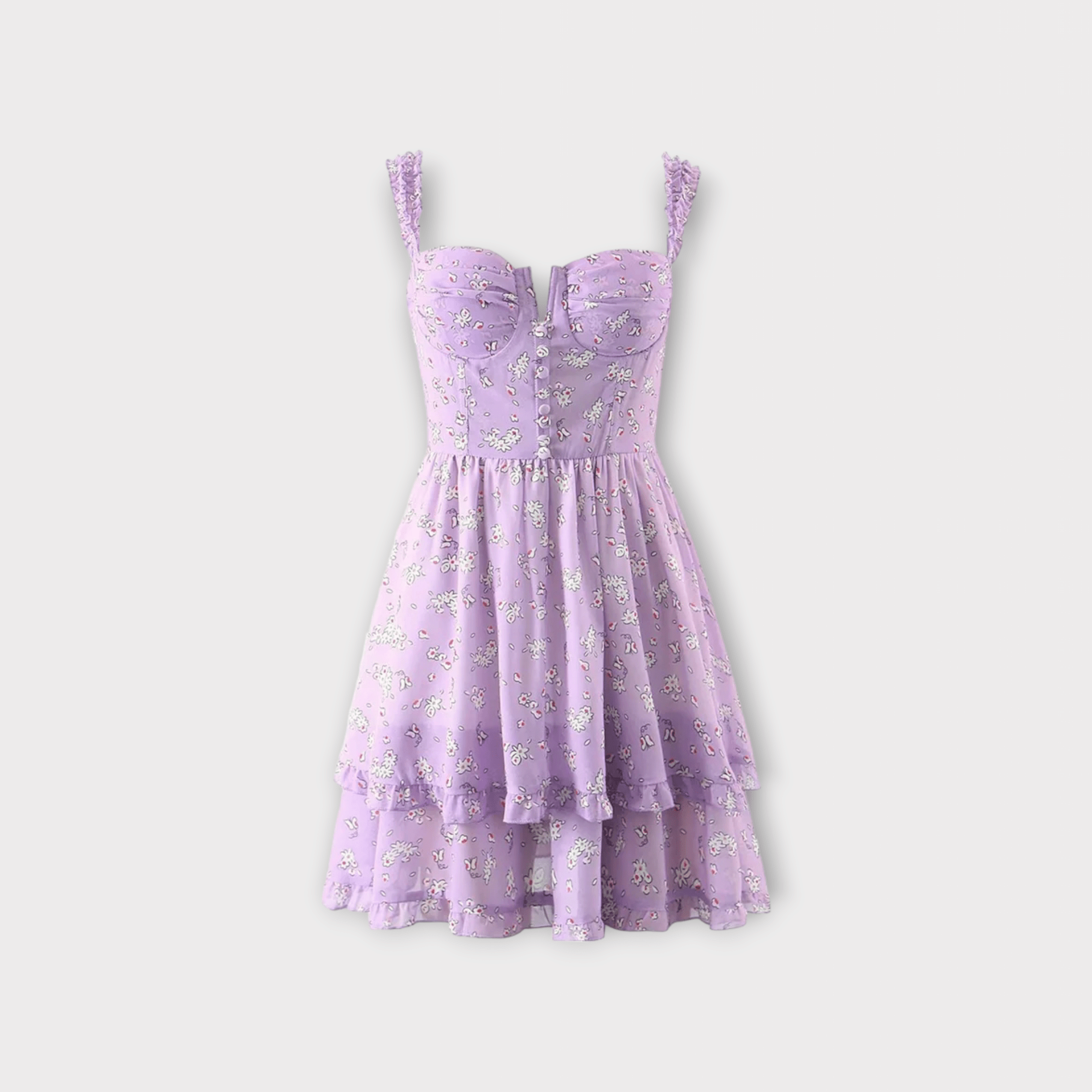 Lilac Floral Dress by SIENA