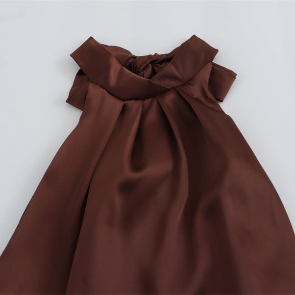 Boyundan Satin Maxi Dress by SIENA - image 5