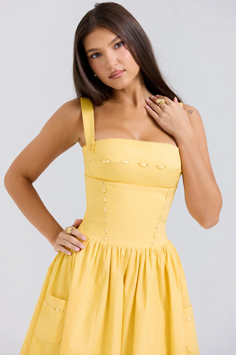 Apolline Bow Midi Dress by SIENA - image 10