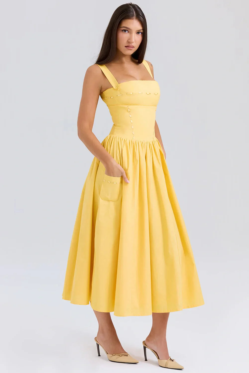 Apolline Bow Midi Dress by SIENA - image 11