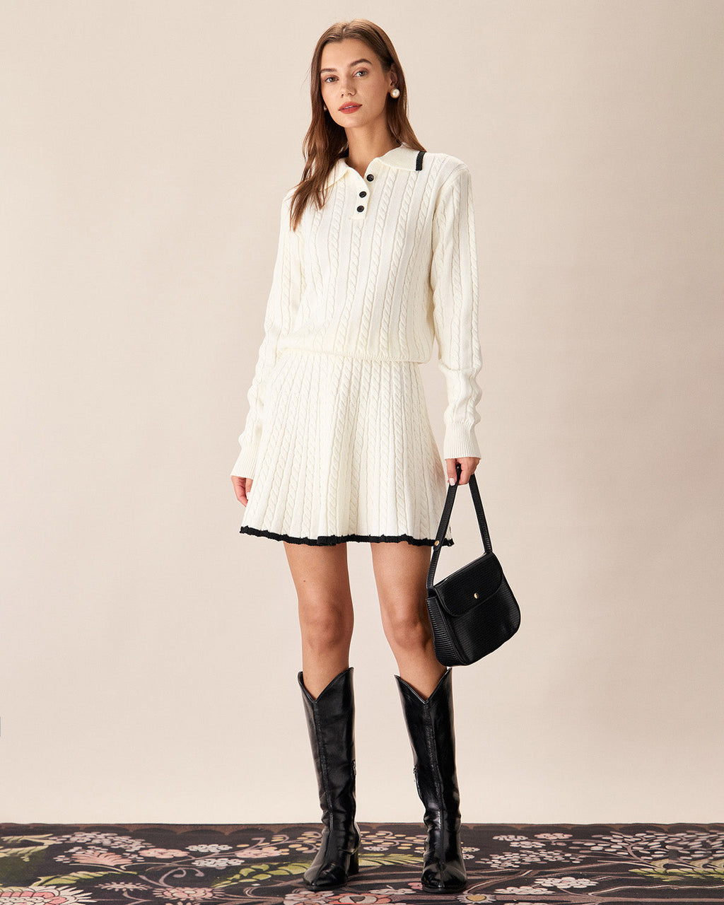 Beyaz Buttoned Knit Top by SIENA - image 3