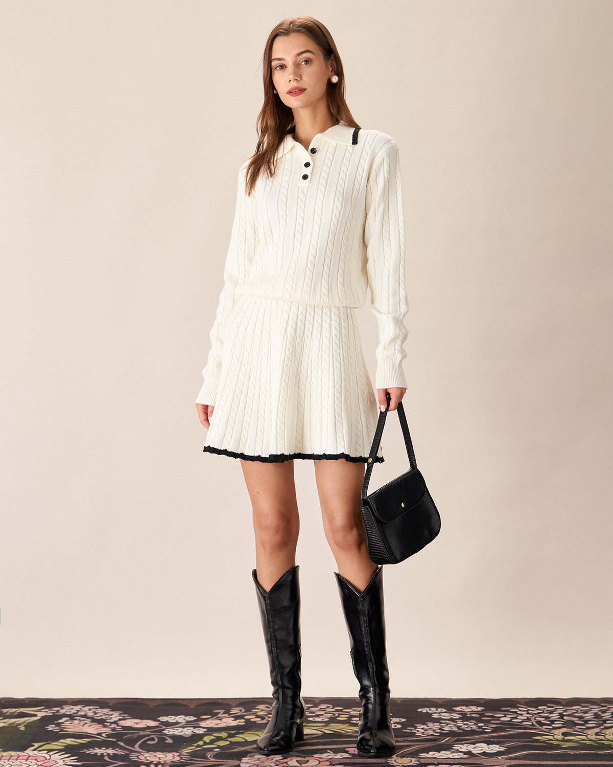Beyaz Buttoned Knit Top by SIENA - image 3