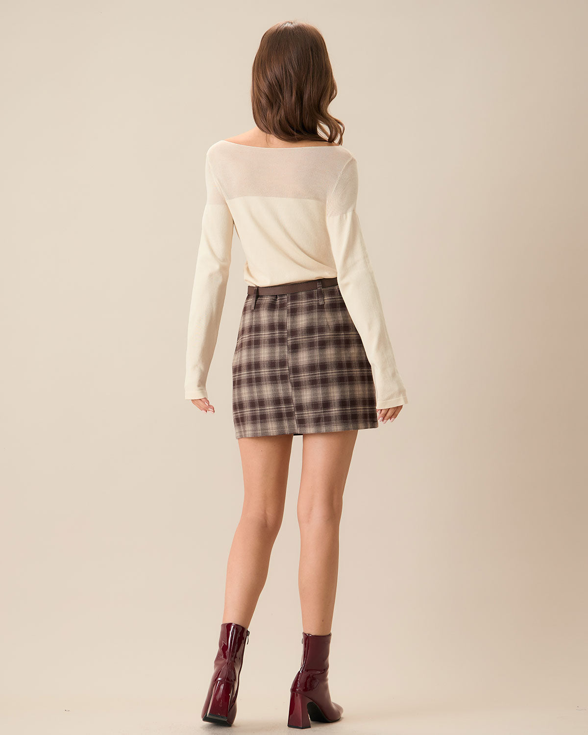 Kahverengi Mini Skirt by SIENA - image 4