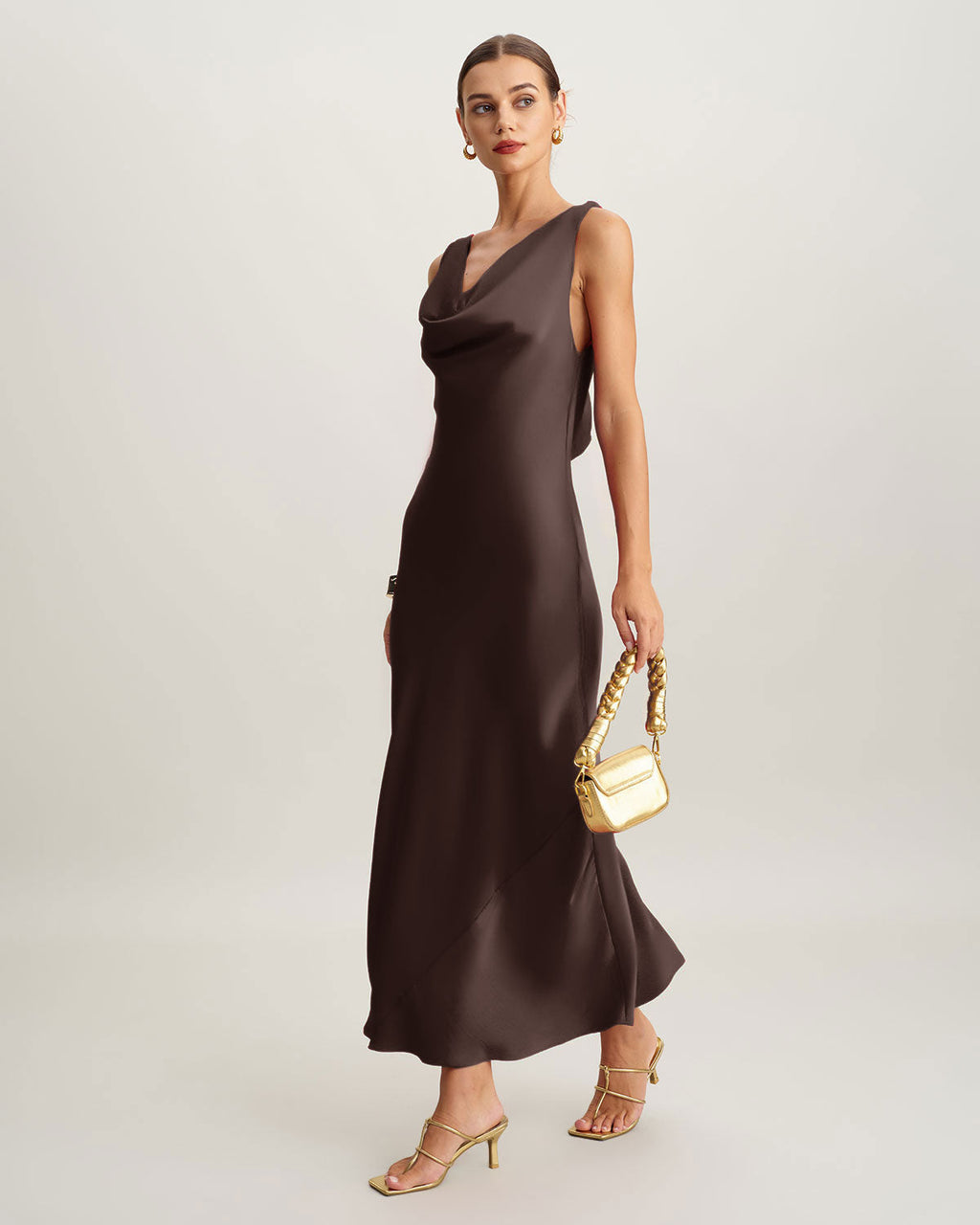 Yuksek Satin Dress by SIENA