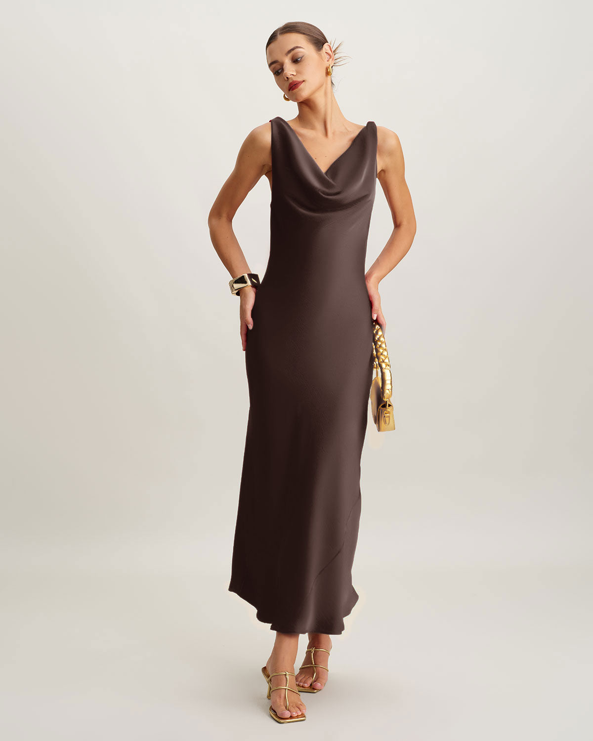 Yuksek Satin Dress by SIENA - image 4